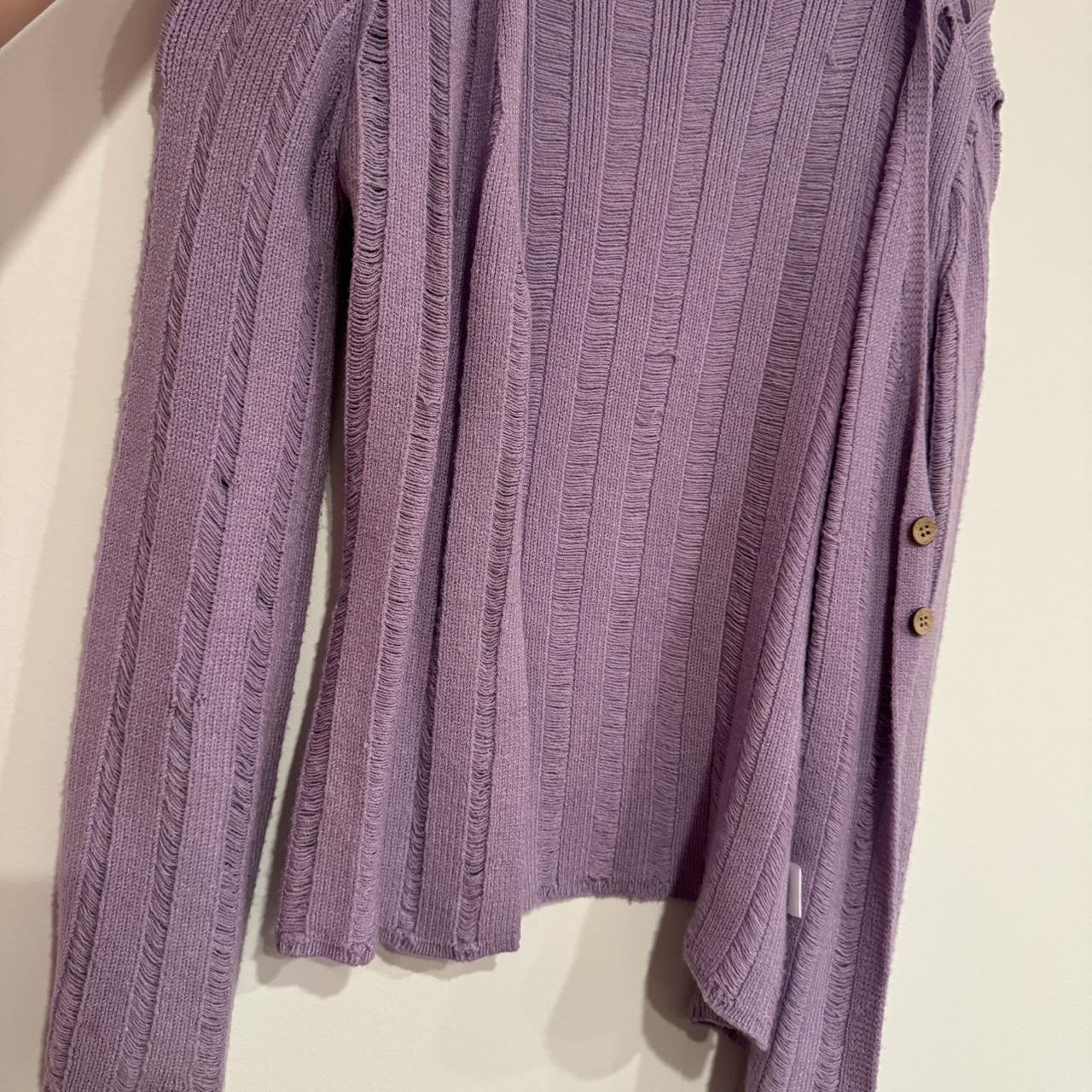 Purple lightweight cardigan - Depop