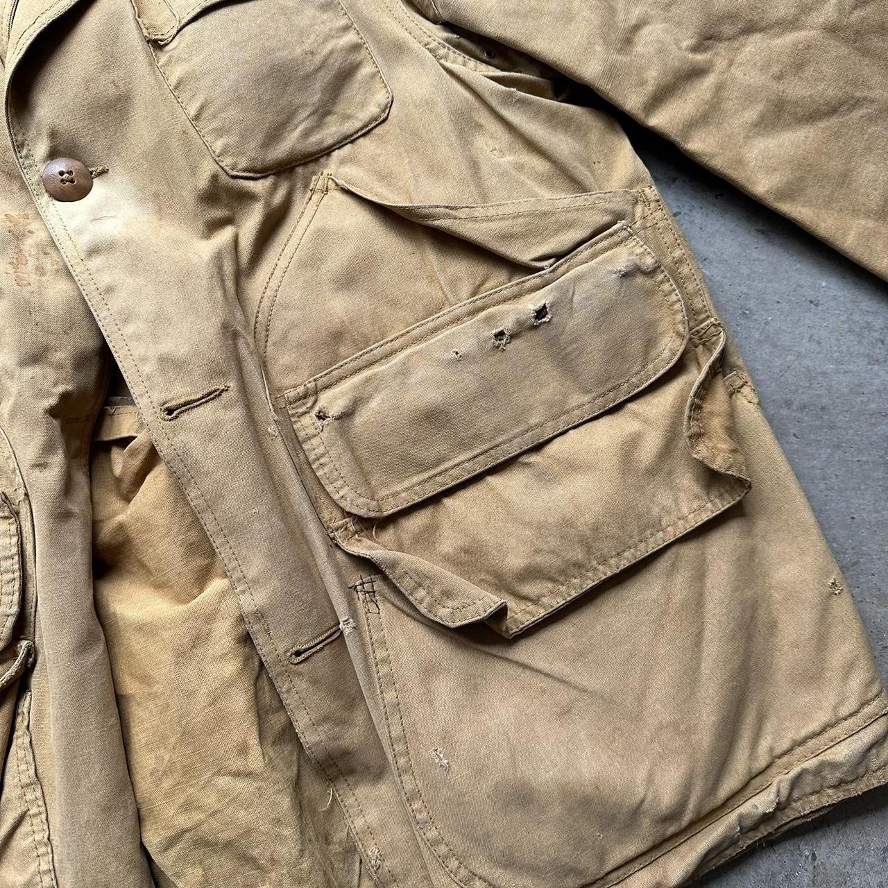 Vintage 50s JC Higgins canvas hunting jacket. Wear &... - Depop