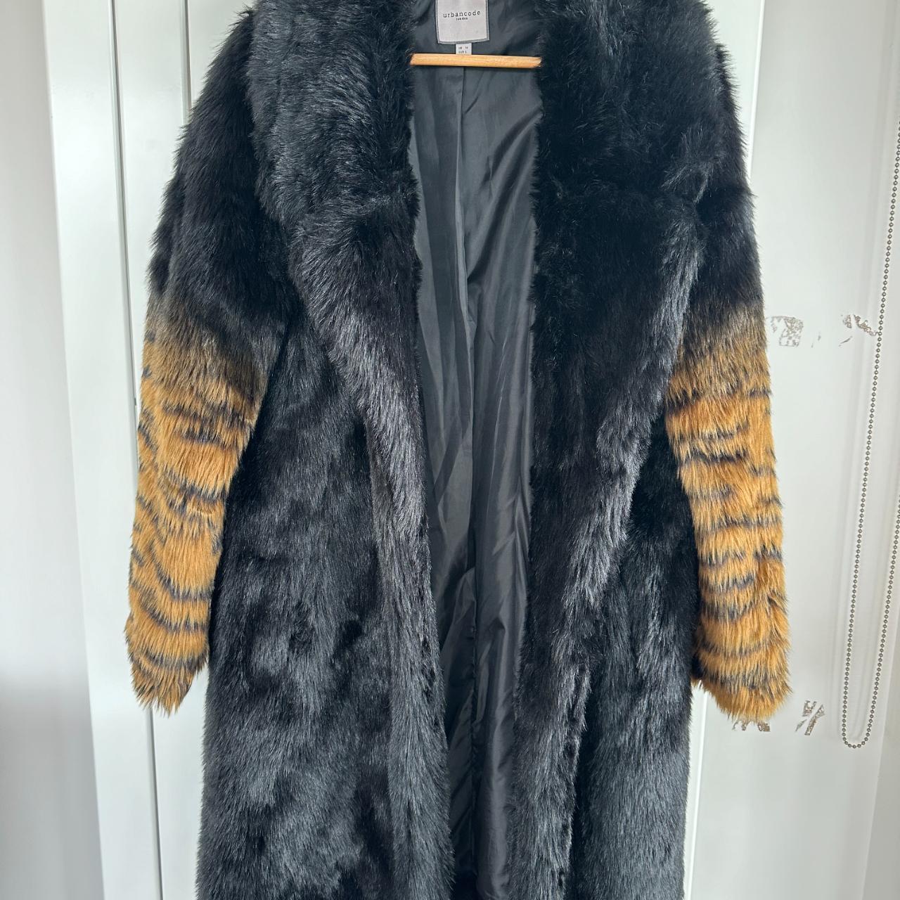 Urbancode London shops Tan Faux Fur Jacket Size 14