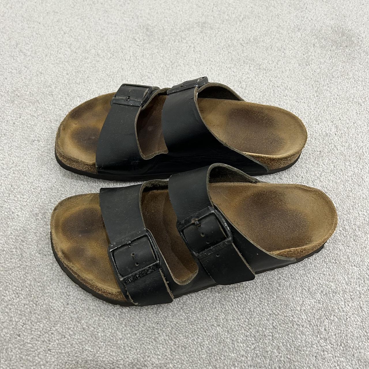 Black Birkenstocks Size 38 Well worn but still have. Depop