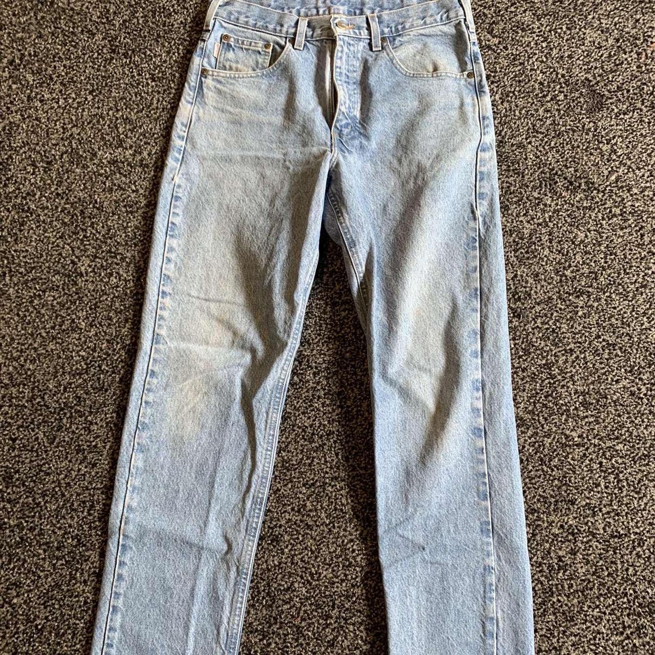 Carhartt straight light wash jeans W30 L36 - Depop