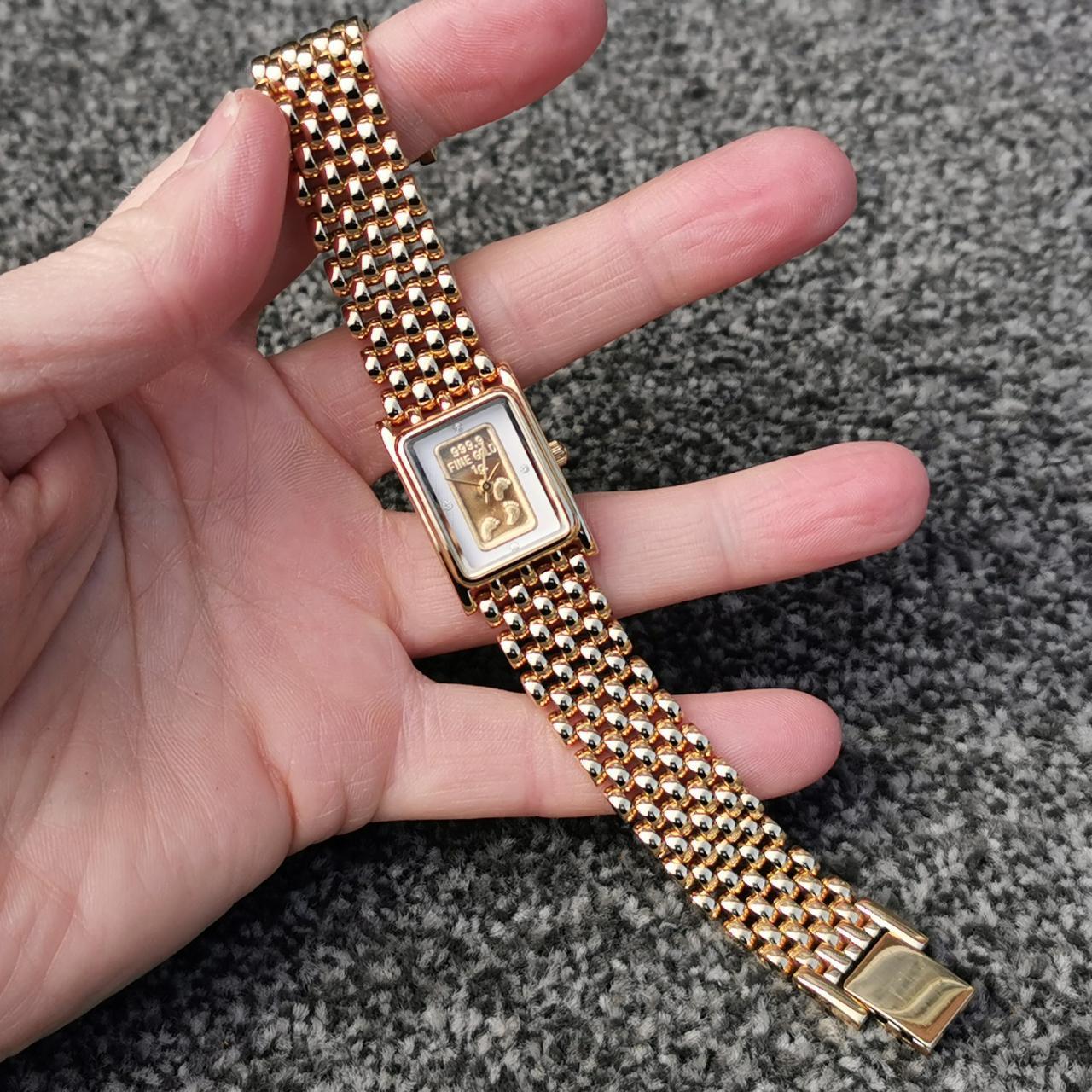 Brooks Bentley 24k Gold Ingot Watch