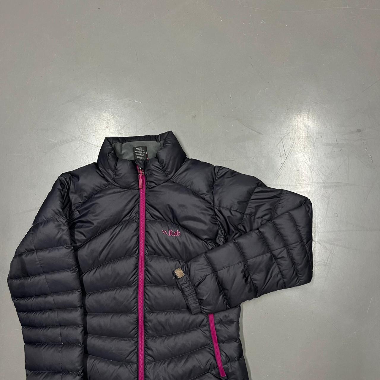 Grey and pink rab jacket hotsell