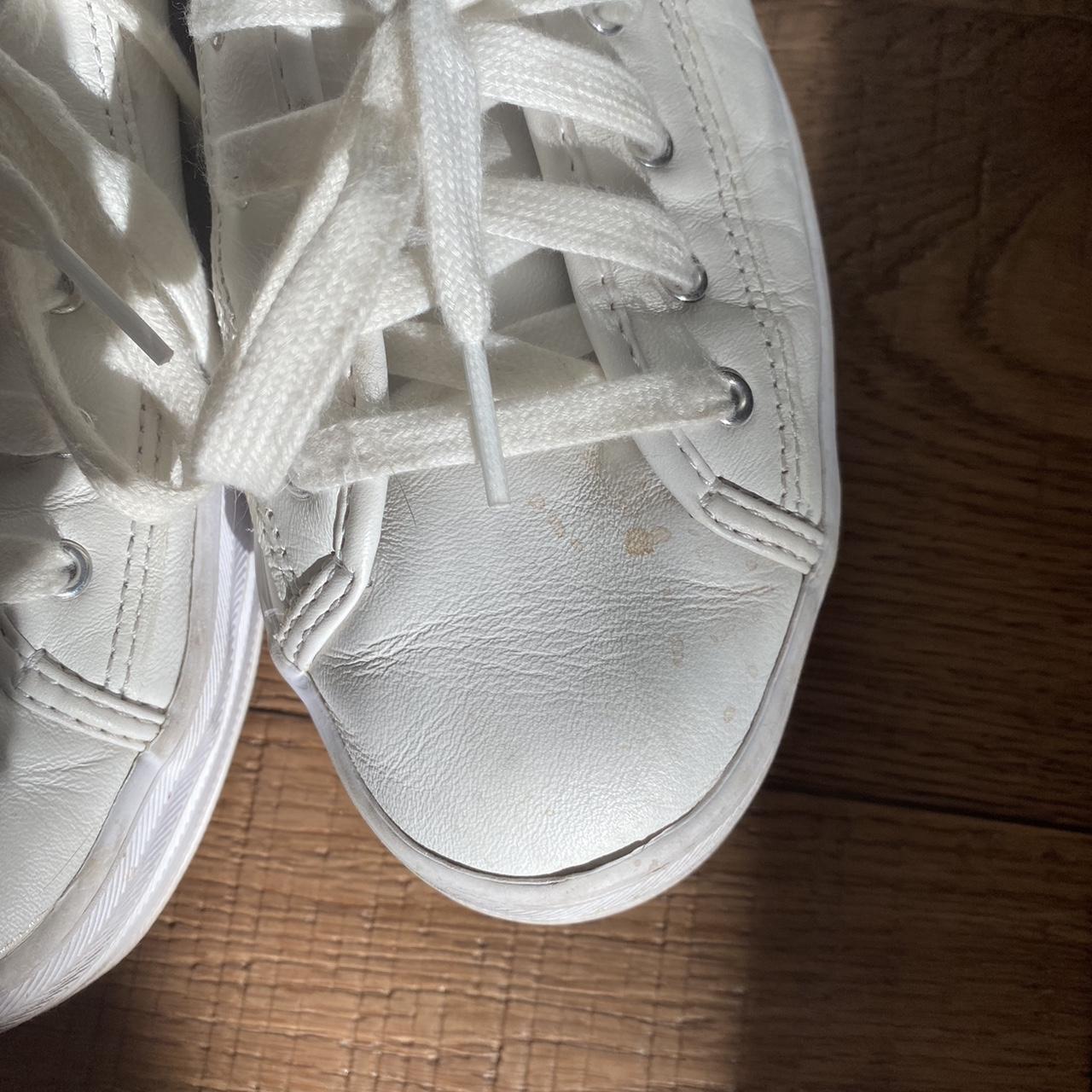 simple white keds slight imperfections shown above! - Depop