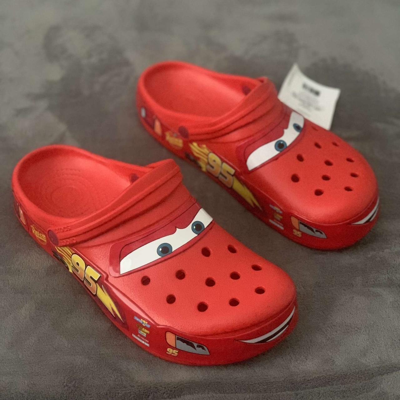 Lightning McQueen crocs All sizes - Depop