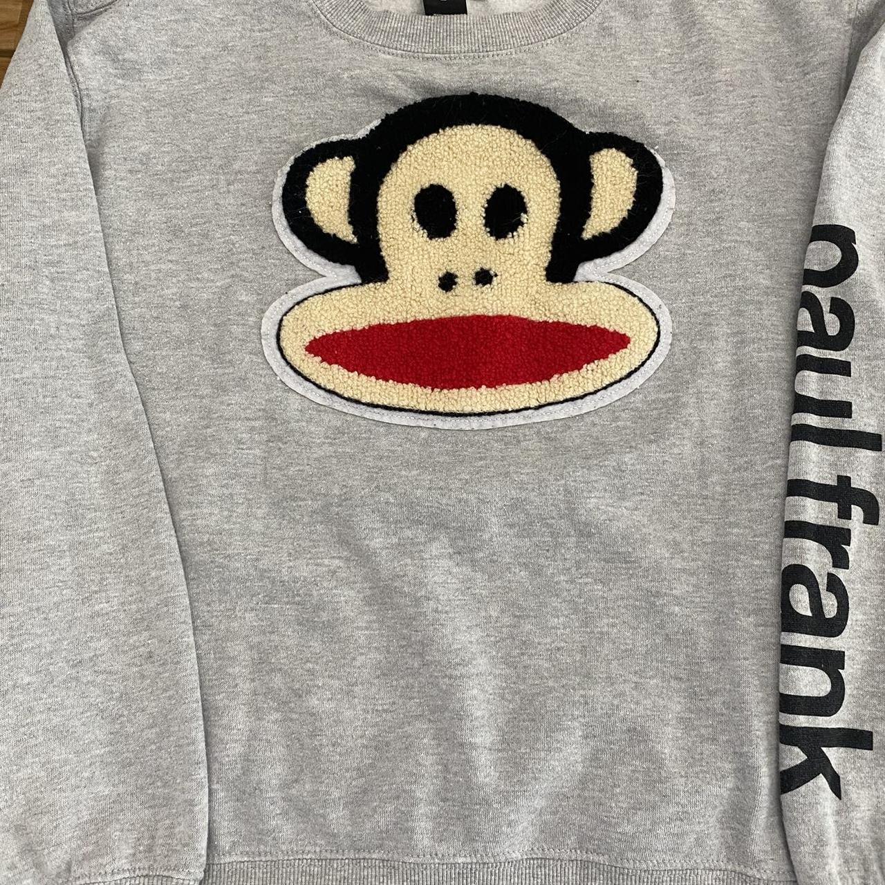 Paul Frank Sweatshirt JUNIORS L Julius Monkey 3D... - Depop