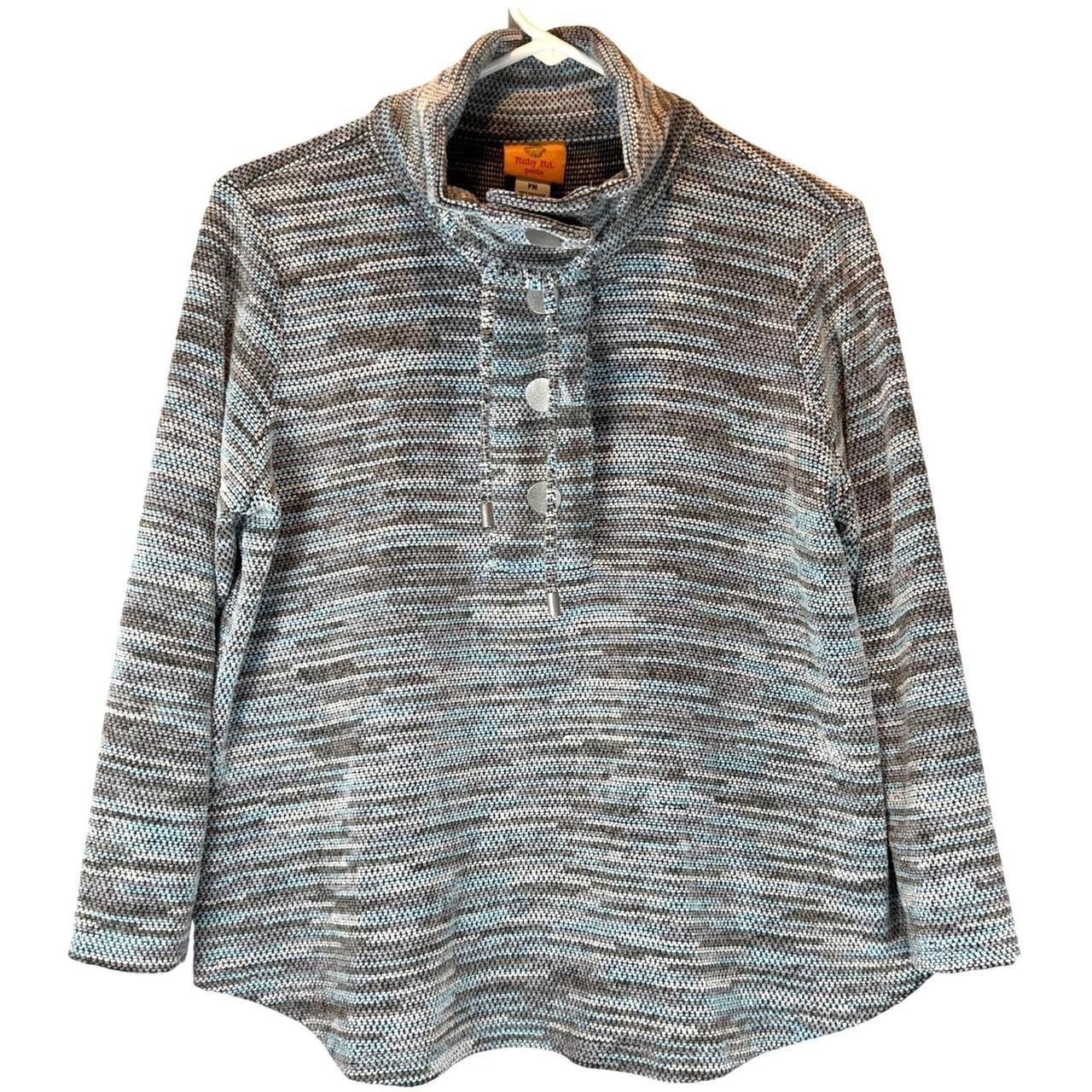 Ruby Rd. Women's Top - Blue/Brown - M – Ruby Rd P… - image 1