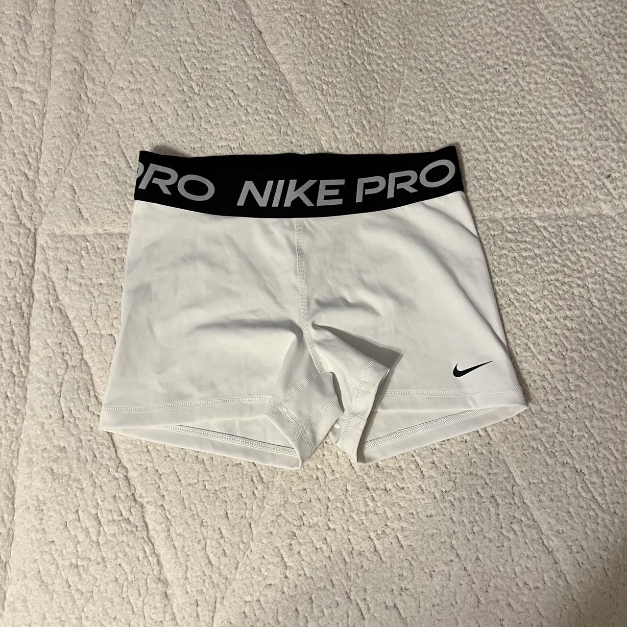 all white nike pros