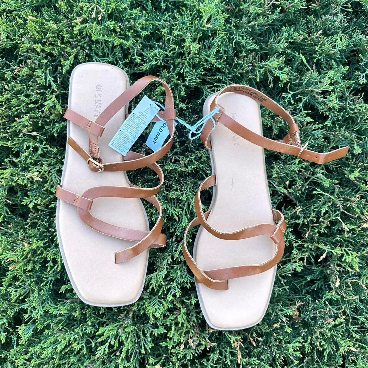 Old Navy Women's Sandals Brown US – Old Navy Strappy Toe