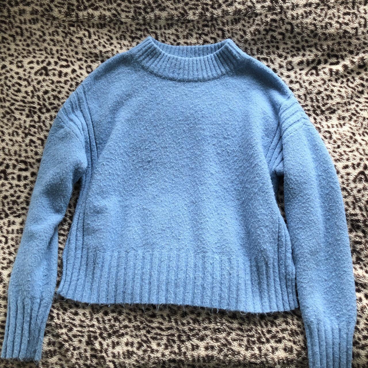 Baby blue jumper from urban outfitters in a size... - Depop