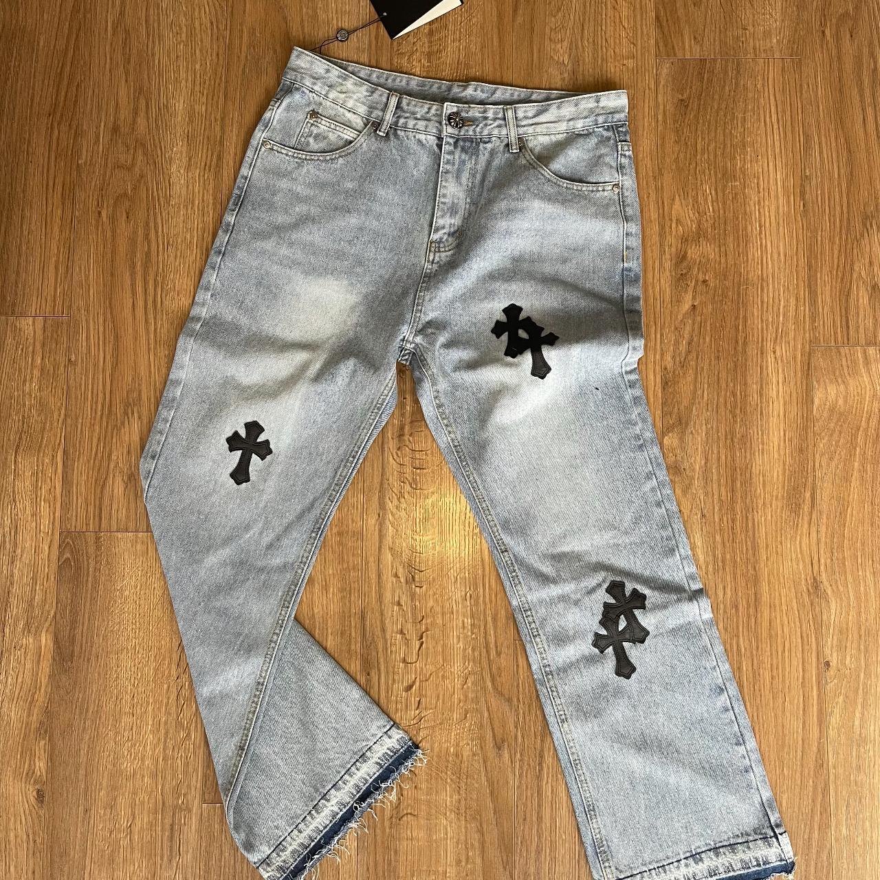 Real chrome discount hearts jeans