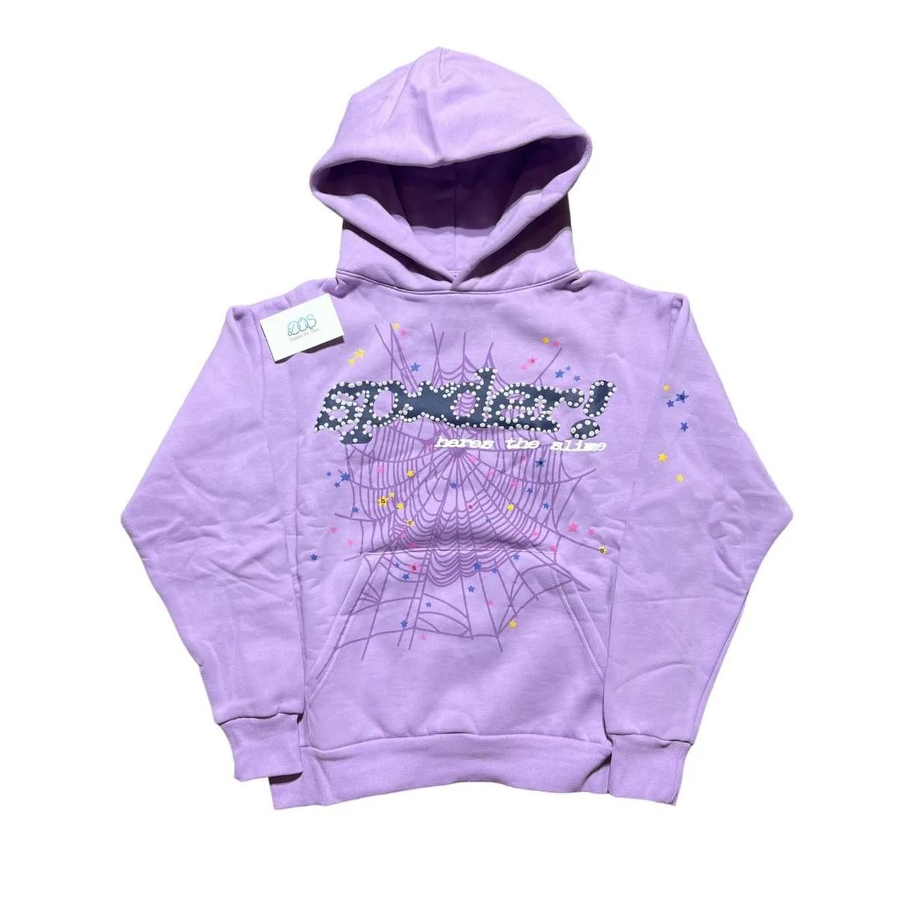 purple spider hoodie - Depop