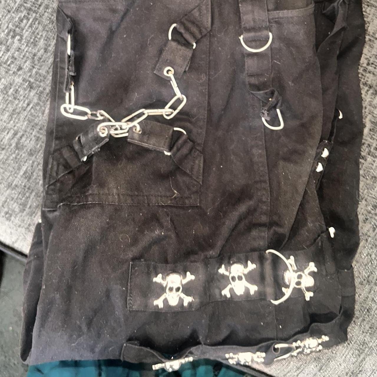 Black baggy Tripp nyc skulls for days and chains.... - Depop