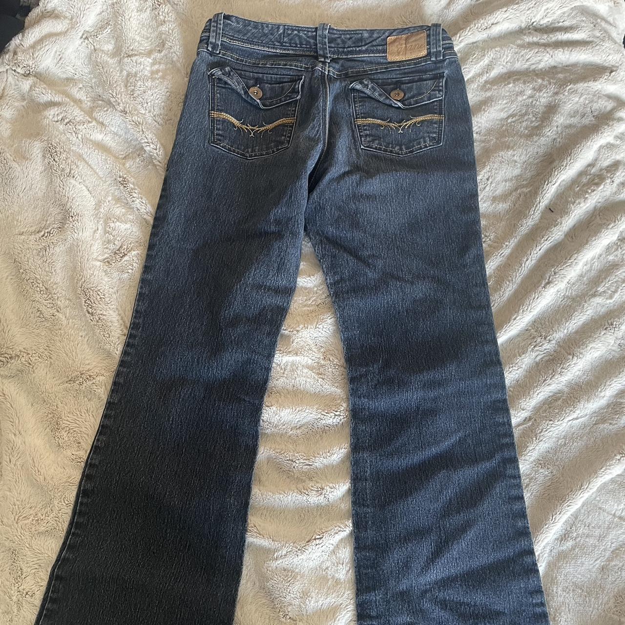 grane dark wash bootcut jeans size:9 - Depop