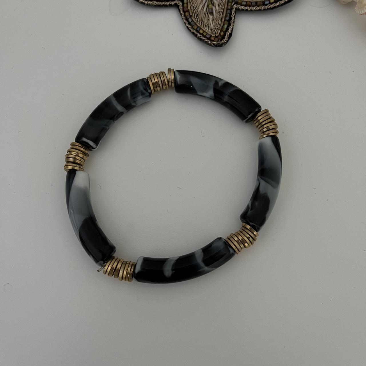 Women's Bracelet - Multi/Blue – Stack Bangle Brac… - image 5