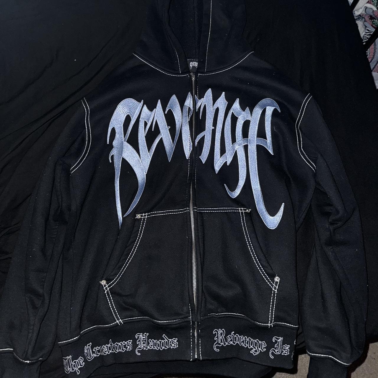 Revenge Large Zip-Up | Depop