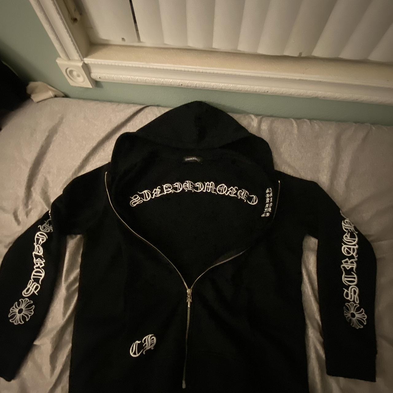Chrome Hearts Black Zip Up Size-Medium, is able to | Depop