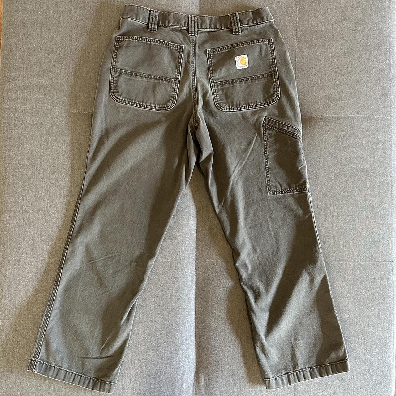 Carhartt Pants Relaxed Fit Grey Size X Depop