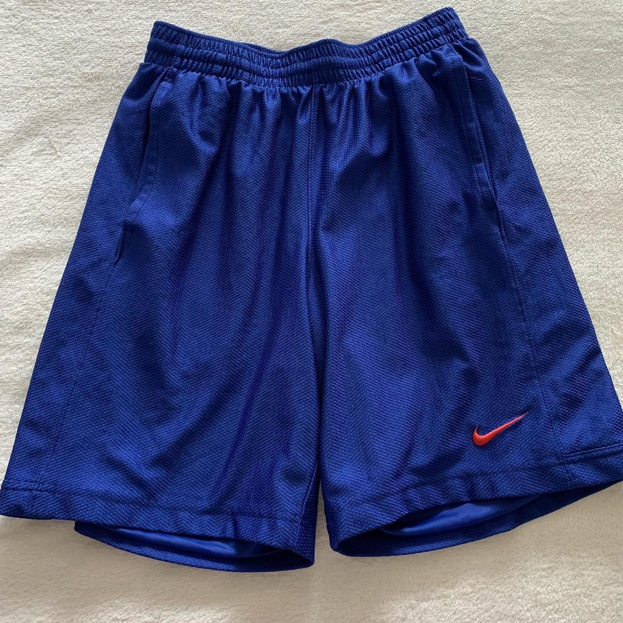 blue nike shorts