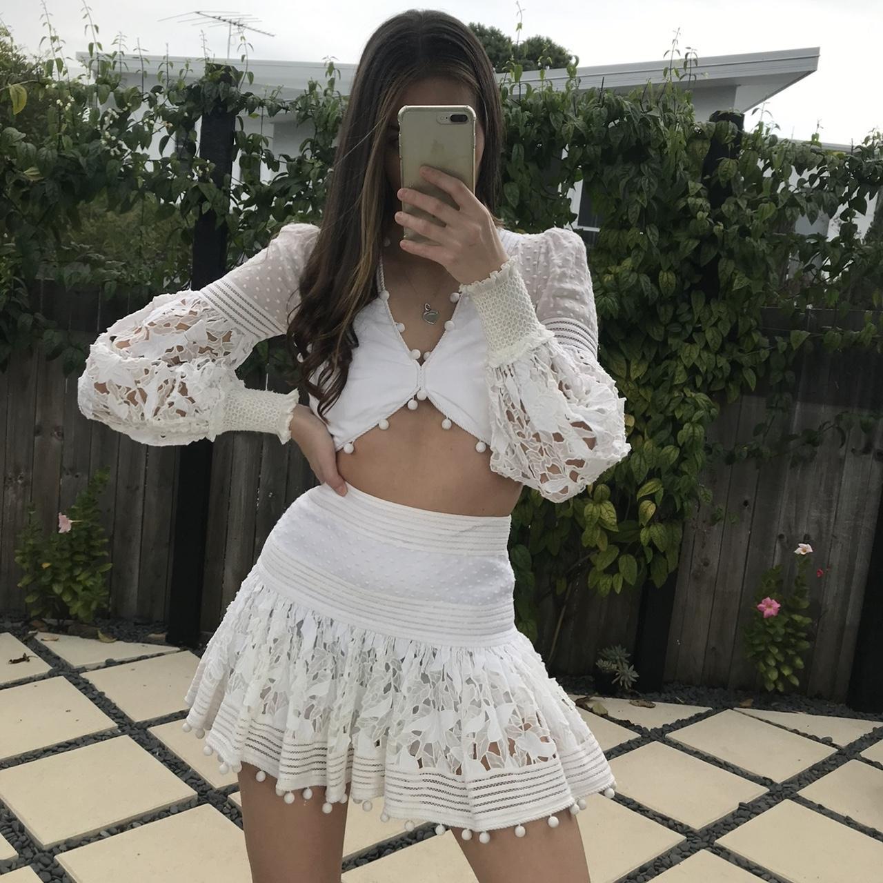 ミニスカート ZIMMERMANN Women Mini Skirts 2457SRS252TEA White Skirts White – Lord & Taylor