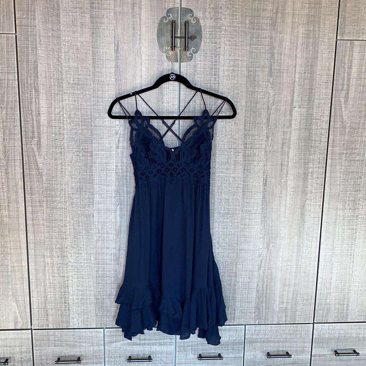 Adella slip blue lace dress best sale