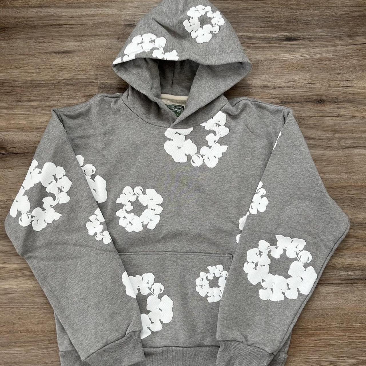 Gray Large Denim Tears Hoodie Like new, barely | Depop