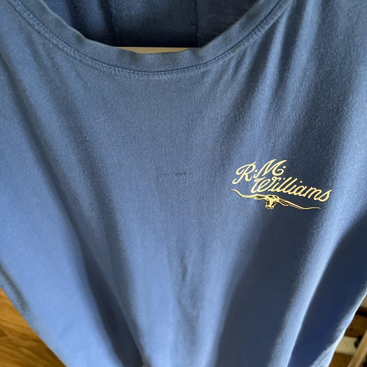 RM Williams T-shirt - Size XXL or XL - blue - good... - Depop