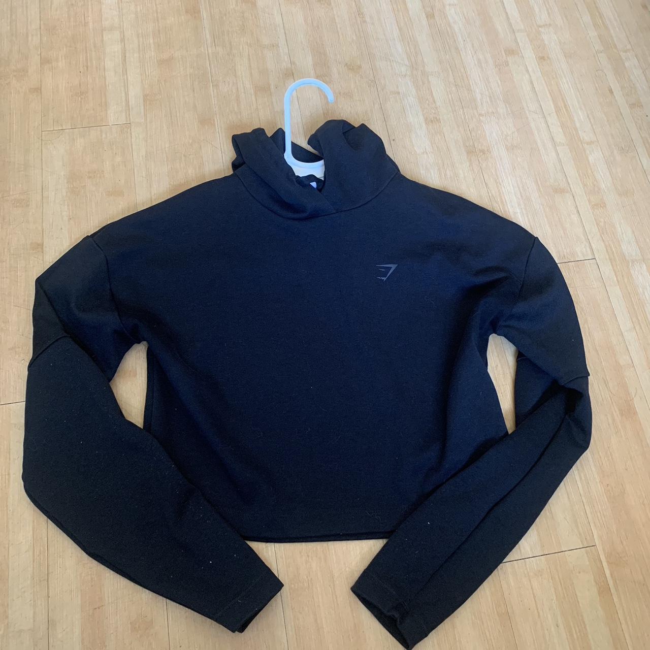 Cropped gymshark ribbed crewneck in black! #gymshark - Depop