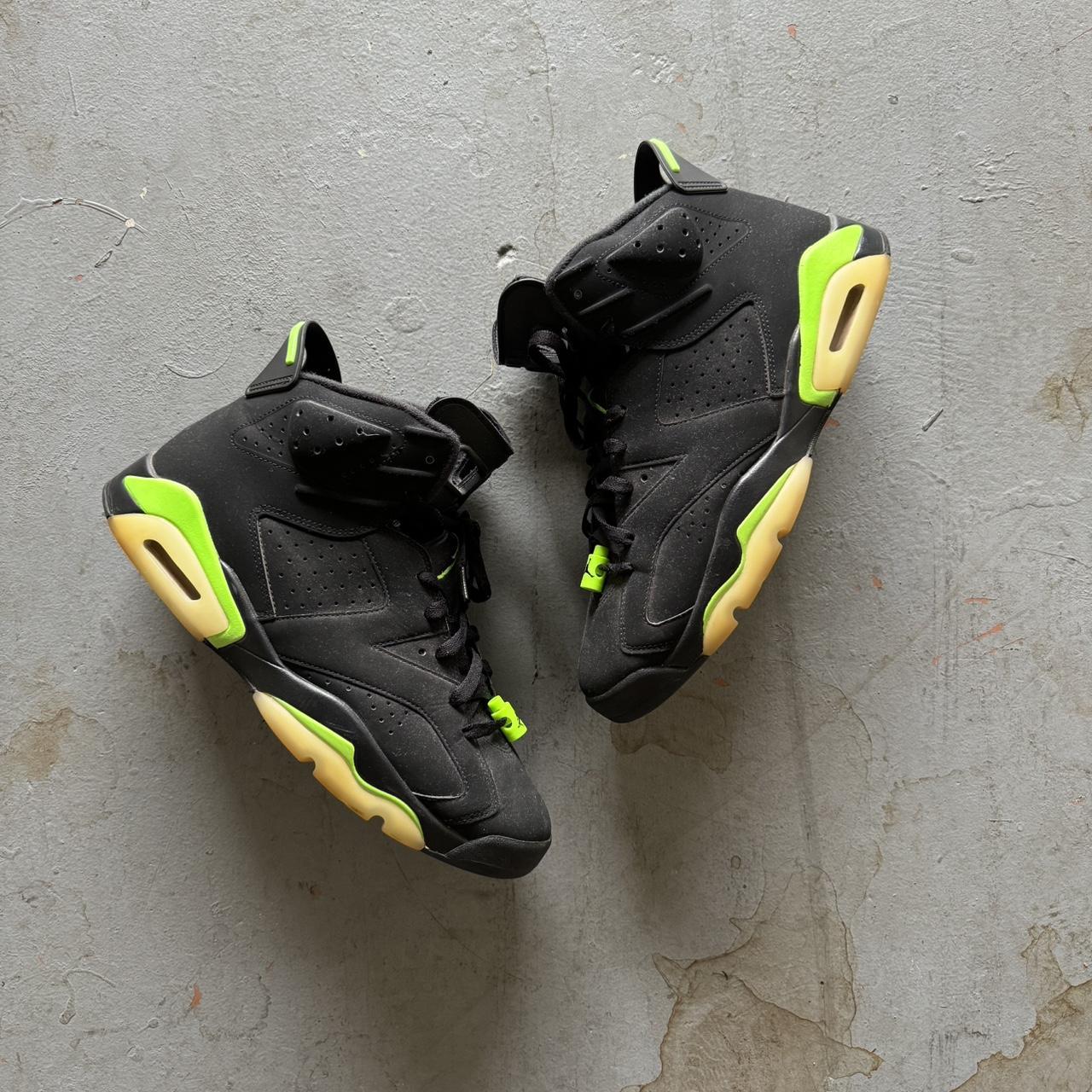 jordan 6 black and lime green