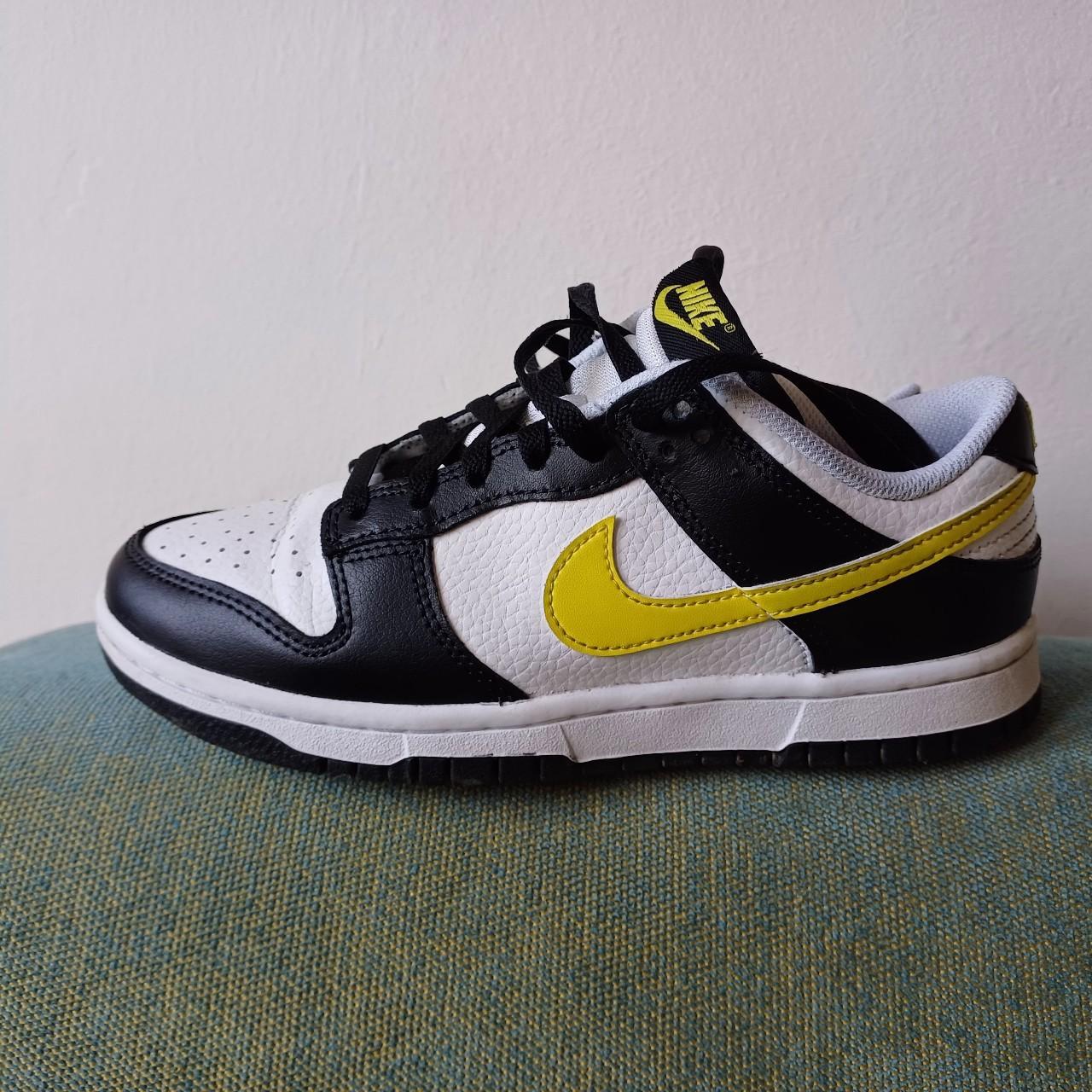 dunk low black white 38