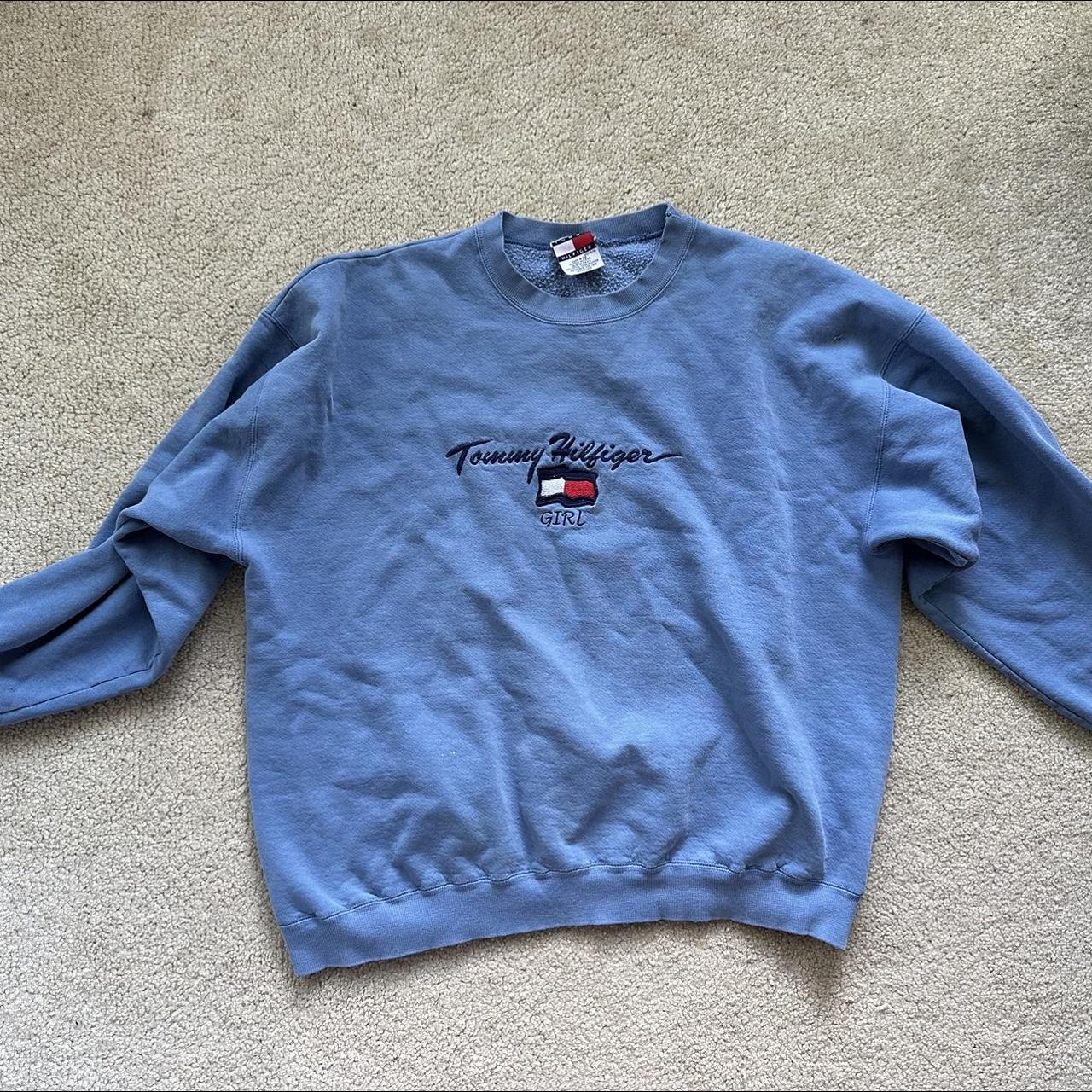 Vintage Tommy Hilfiger oversized sweatshirt Men’s XL - Depop