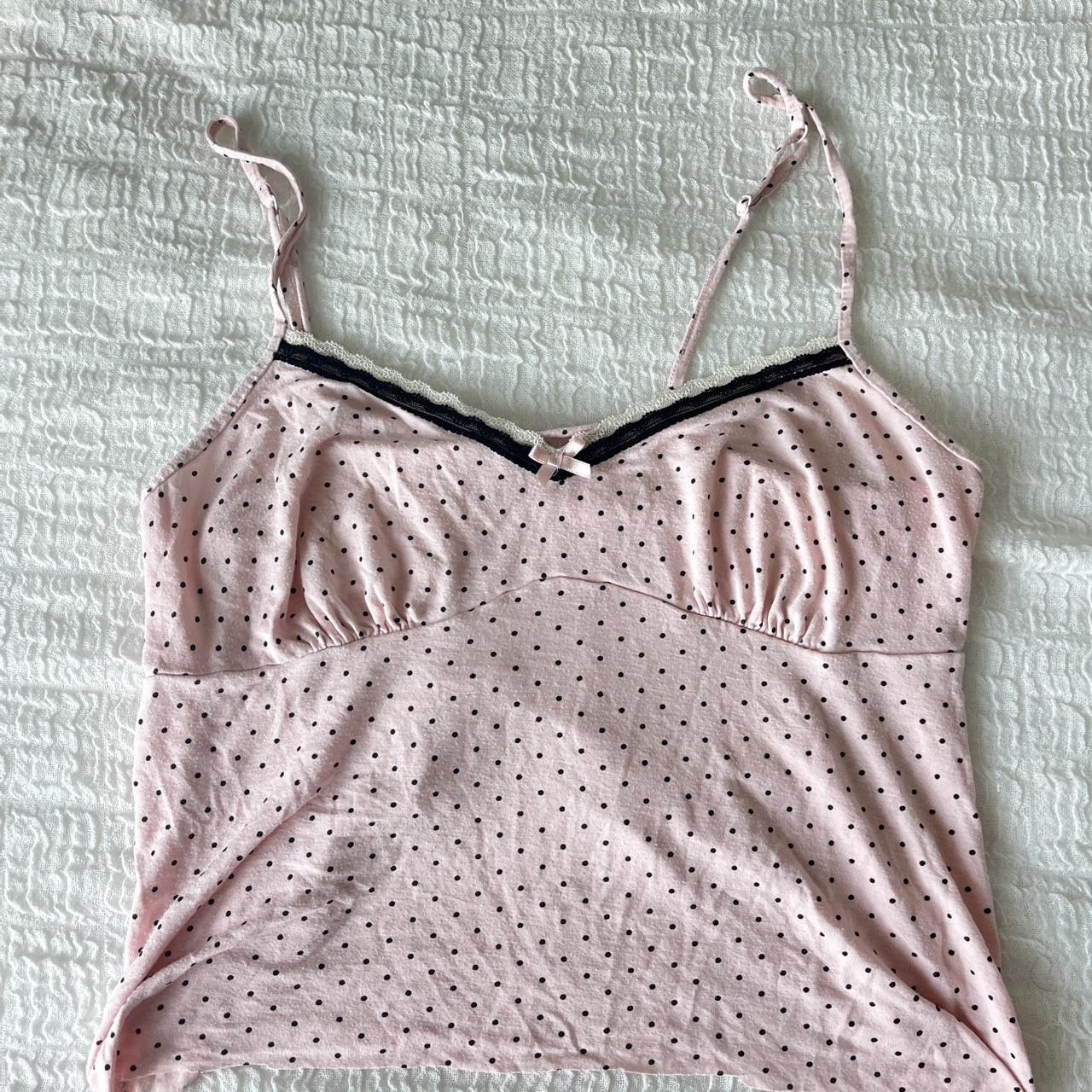 PINK TOP Worn as pj top!! super soft and flowy Size... - Depop
