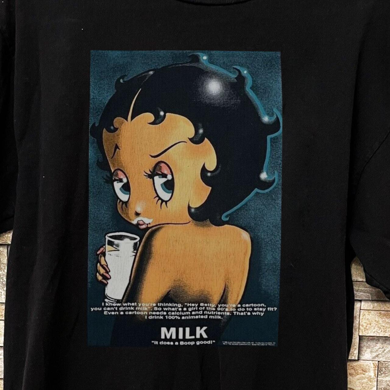 Betty Boop 1995 Milk New Tshirt Heavy Cotton Tee | Depop