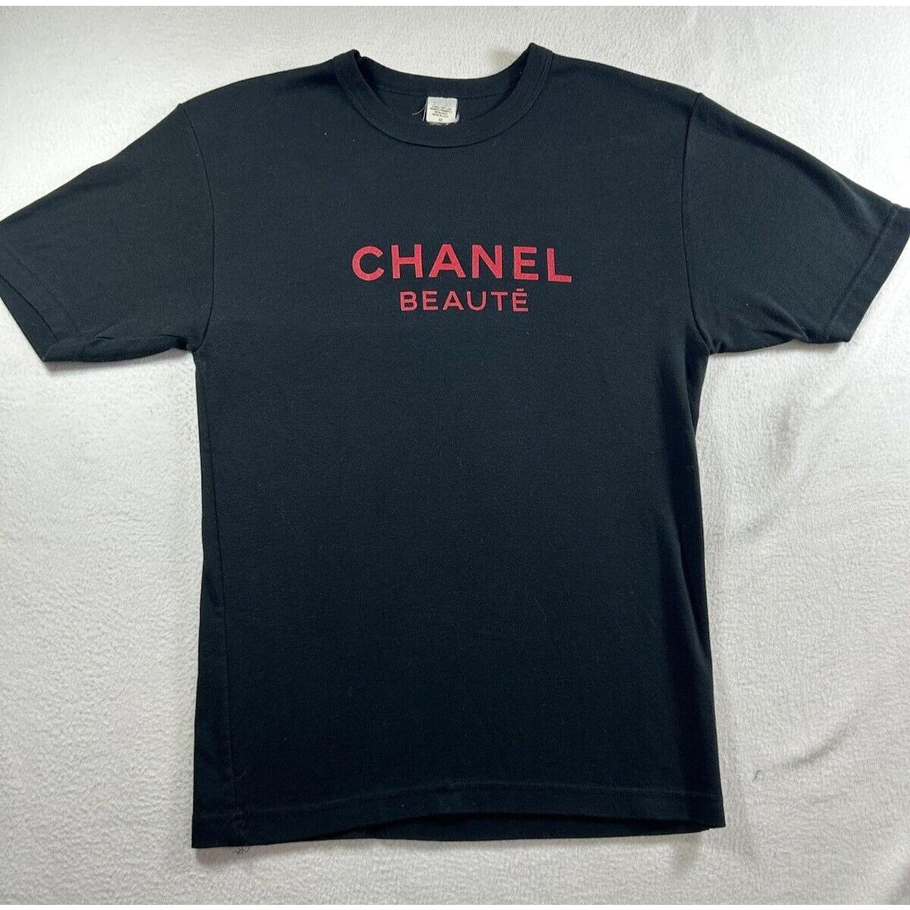 Chanel T shirt black vintage 80 s 90 s size Small