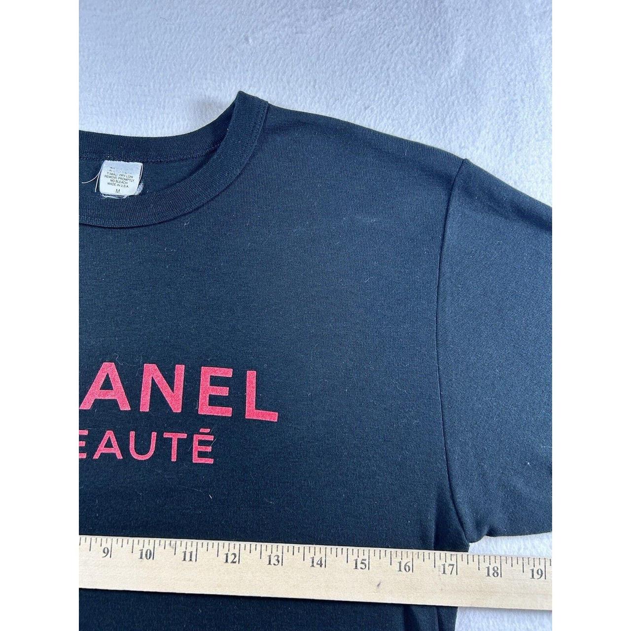 Chanel T-shirt black vintage 80's 90's size Small | Depop