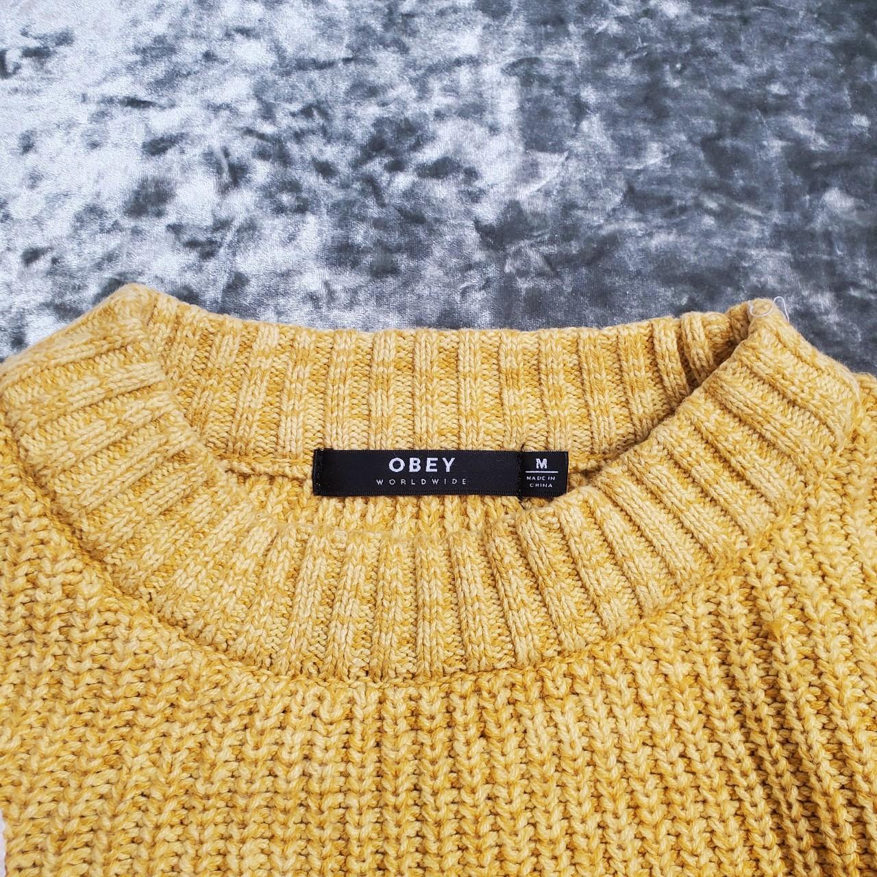 Obey hotsell yellow sweater