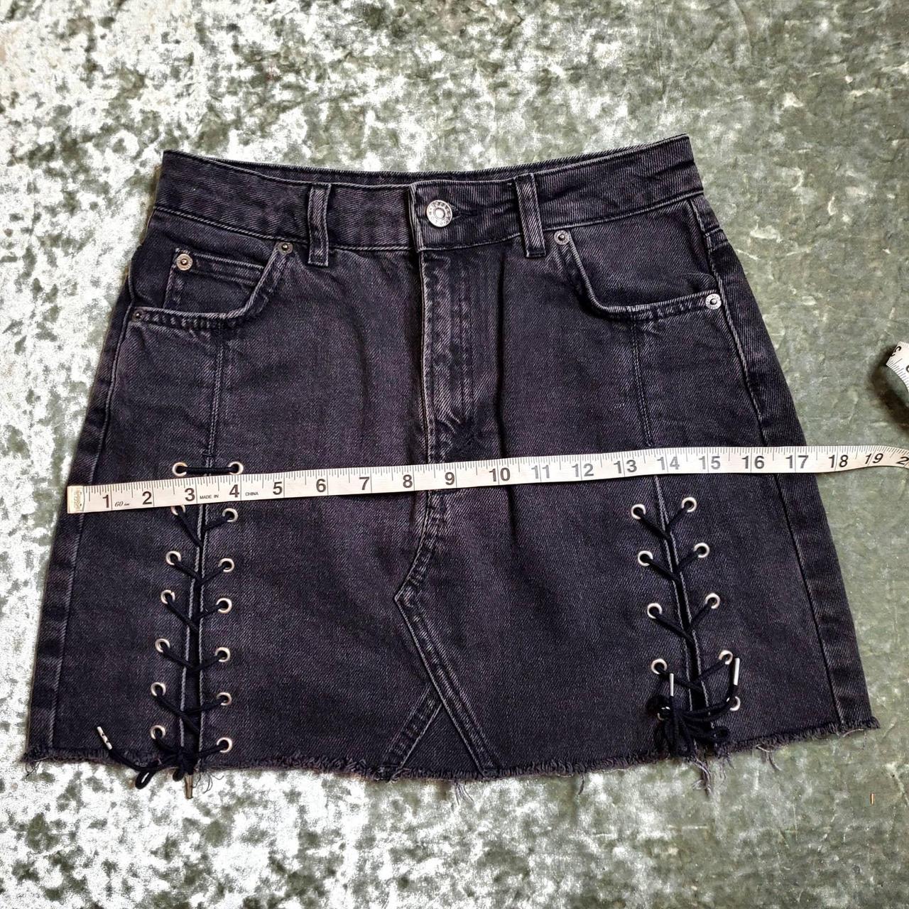 Black denim skirt topshop best sale