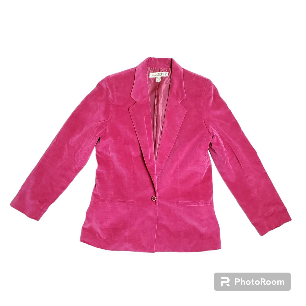 Light pink 2024 velvet blazer