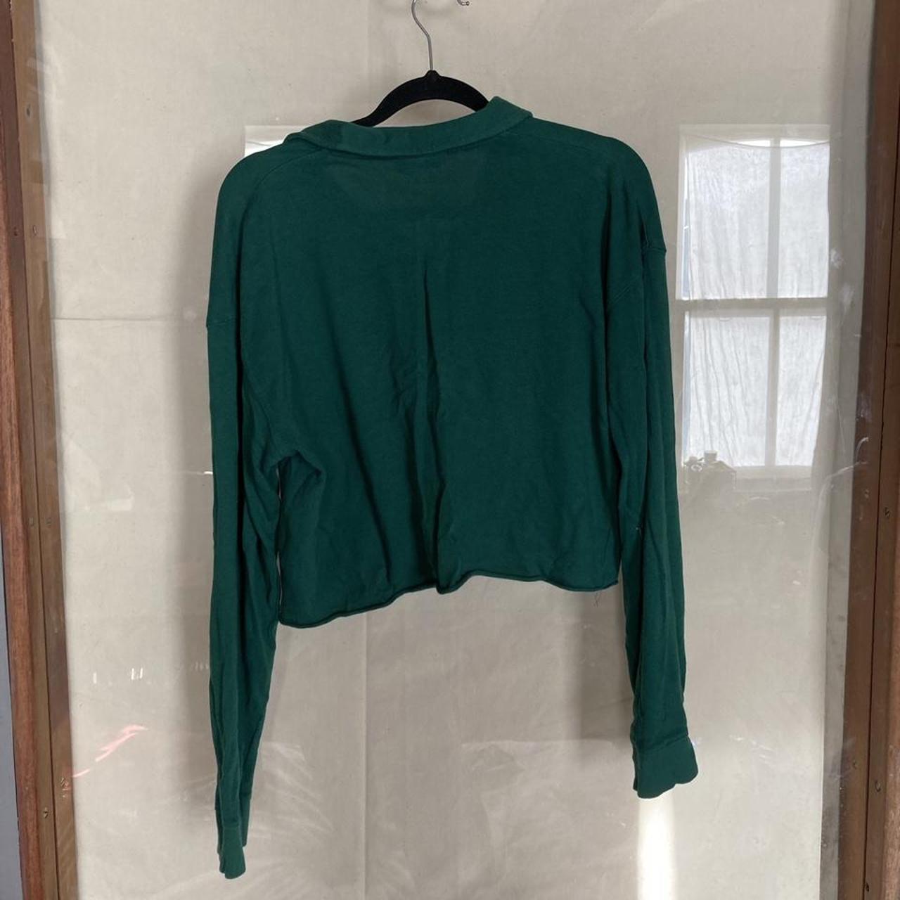 Topshop Women's Green Polo-shirts | Depop