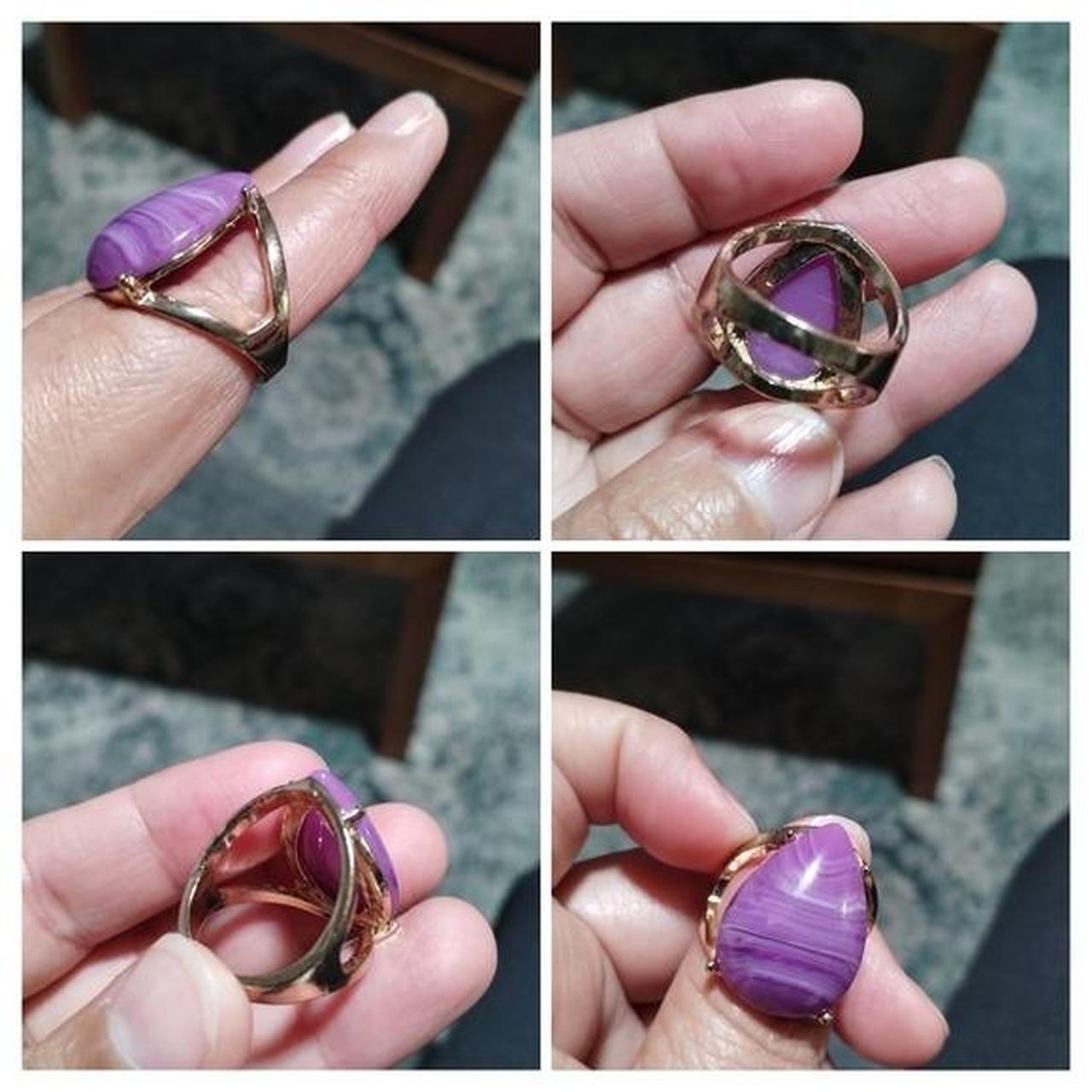 Women's Ring - Gold/Multi – Statement Rings Color… - image 6