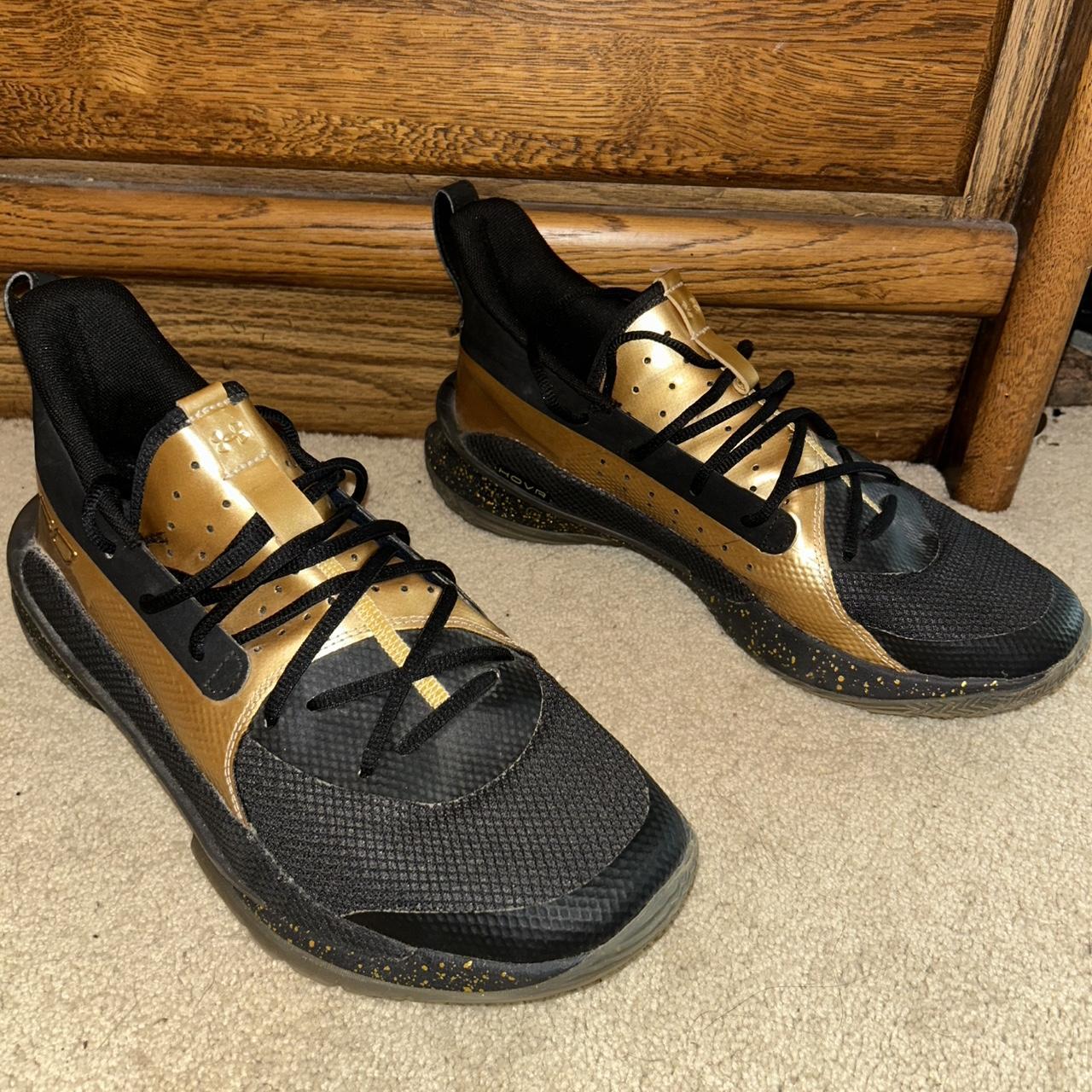 under armour curry 7 black and gold