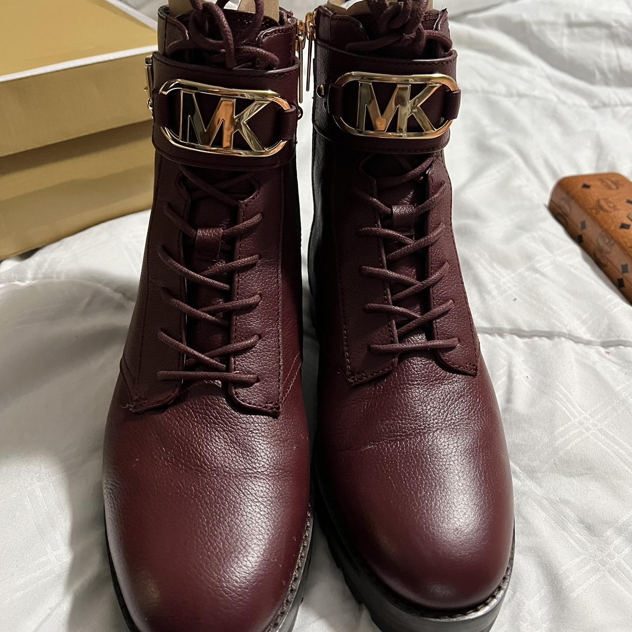 Michael fashion kors maroon boots