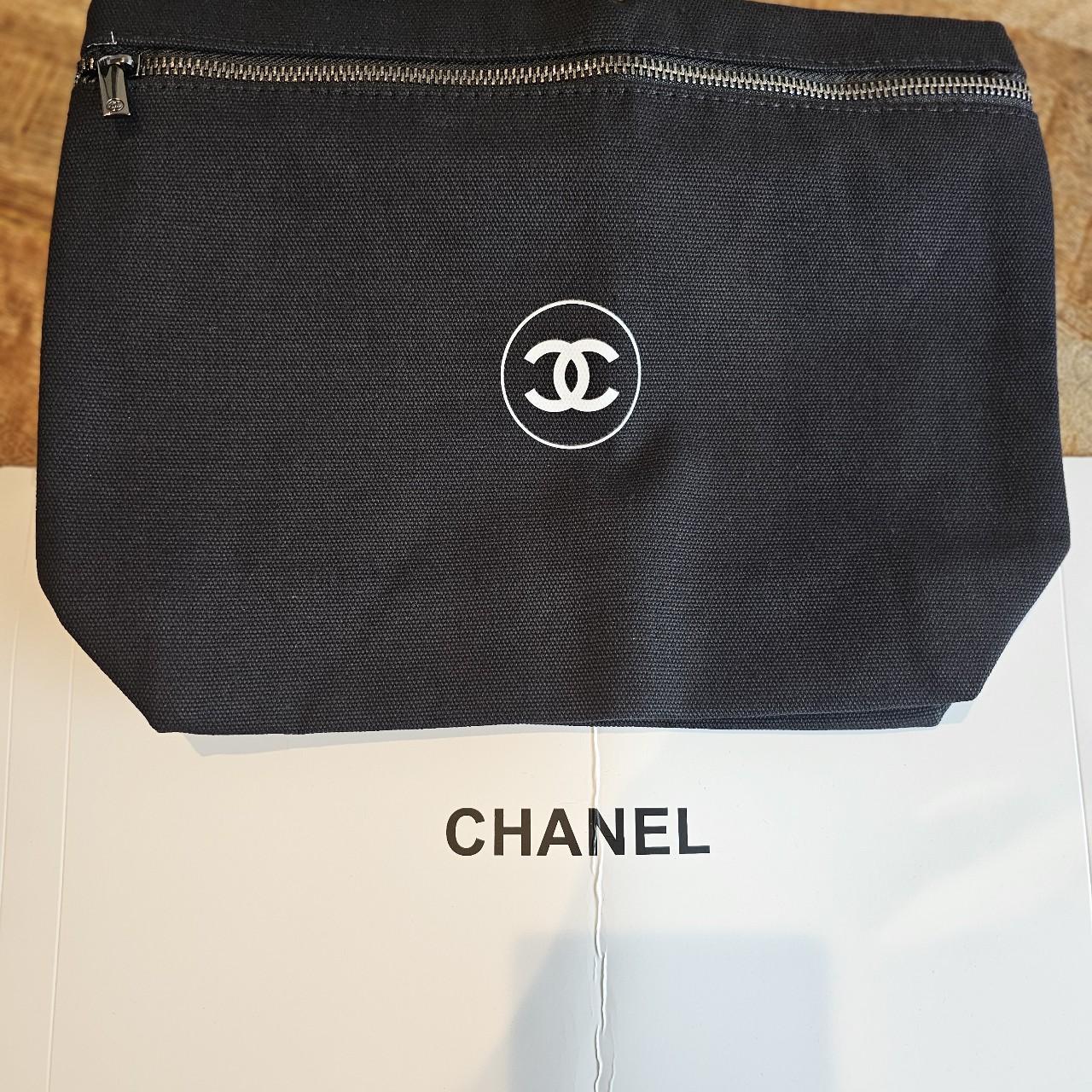 Chanel canvas pouch sale