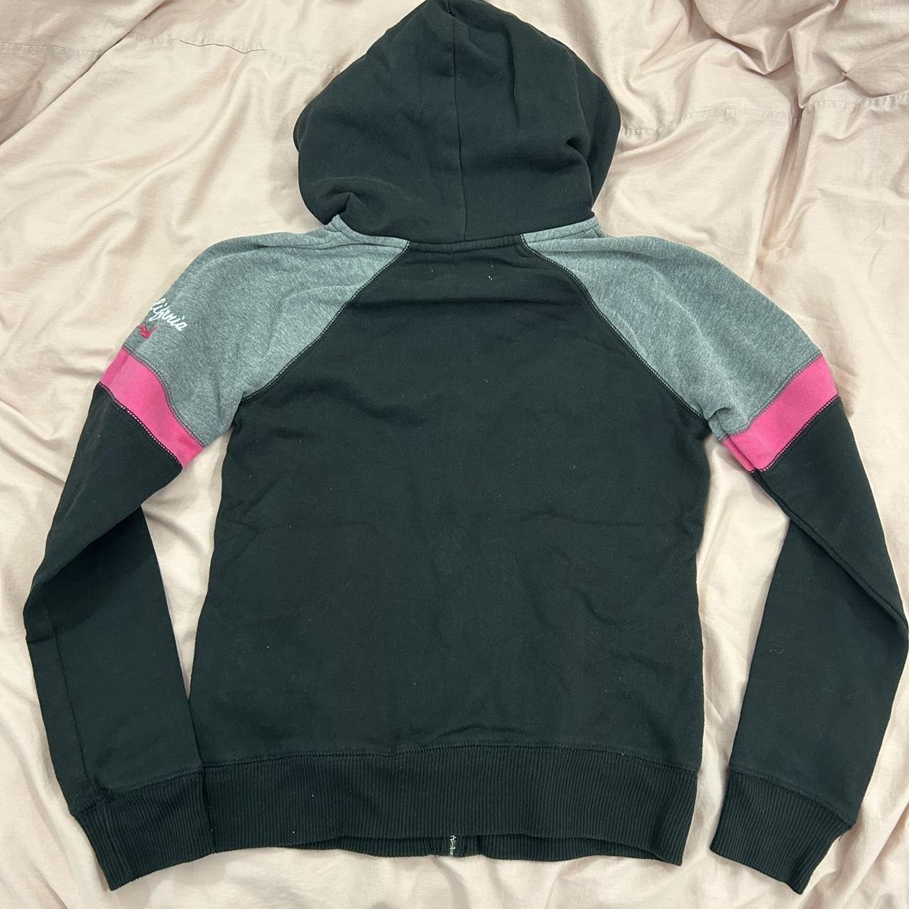 y2k 2000s hollister black grey pink zip Depop