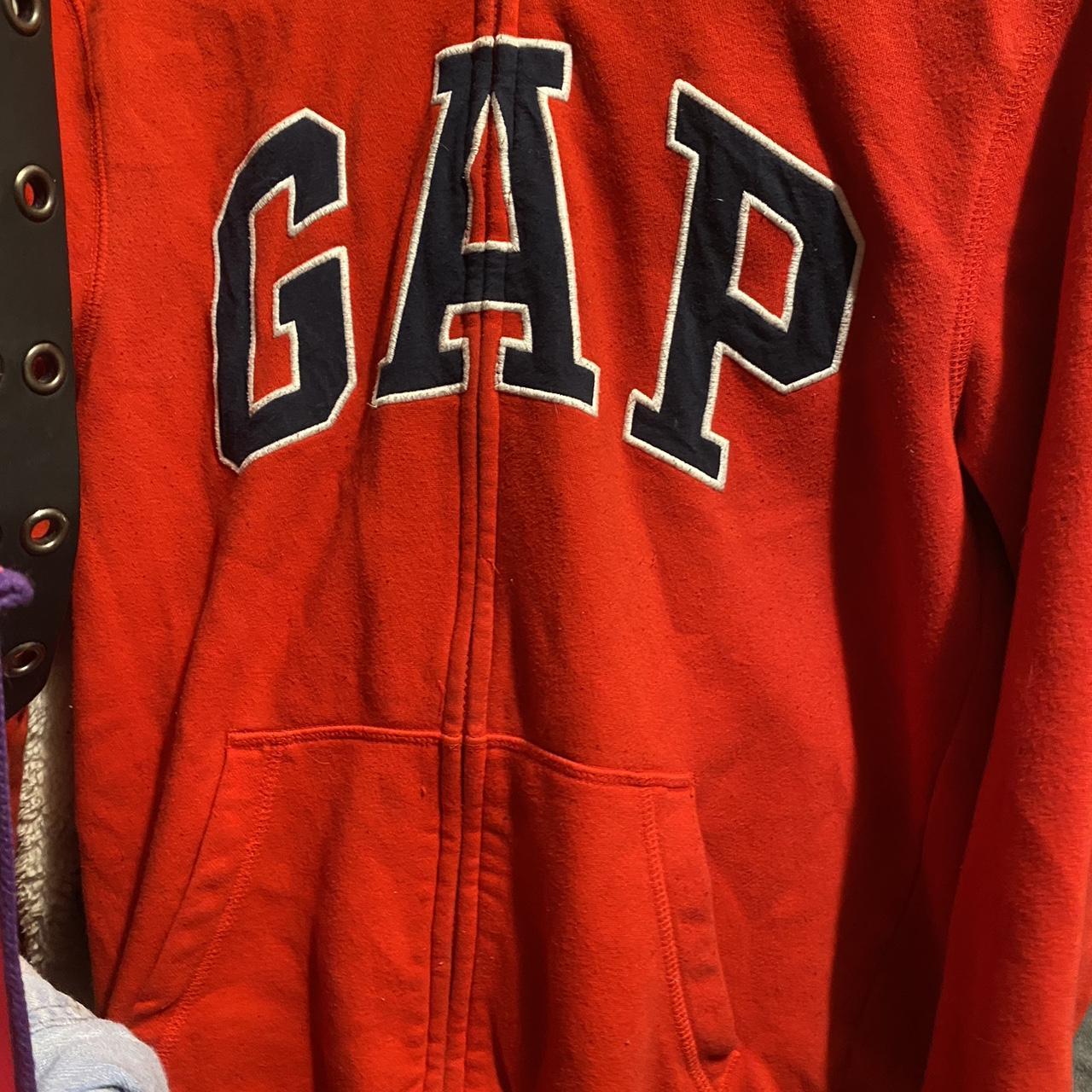 GAP zip up jacket , used , SIZE KIDS XXL , FITS... - Depop