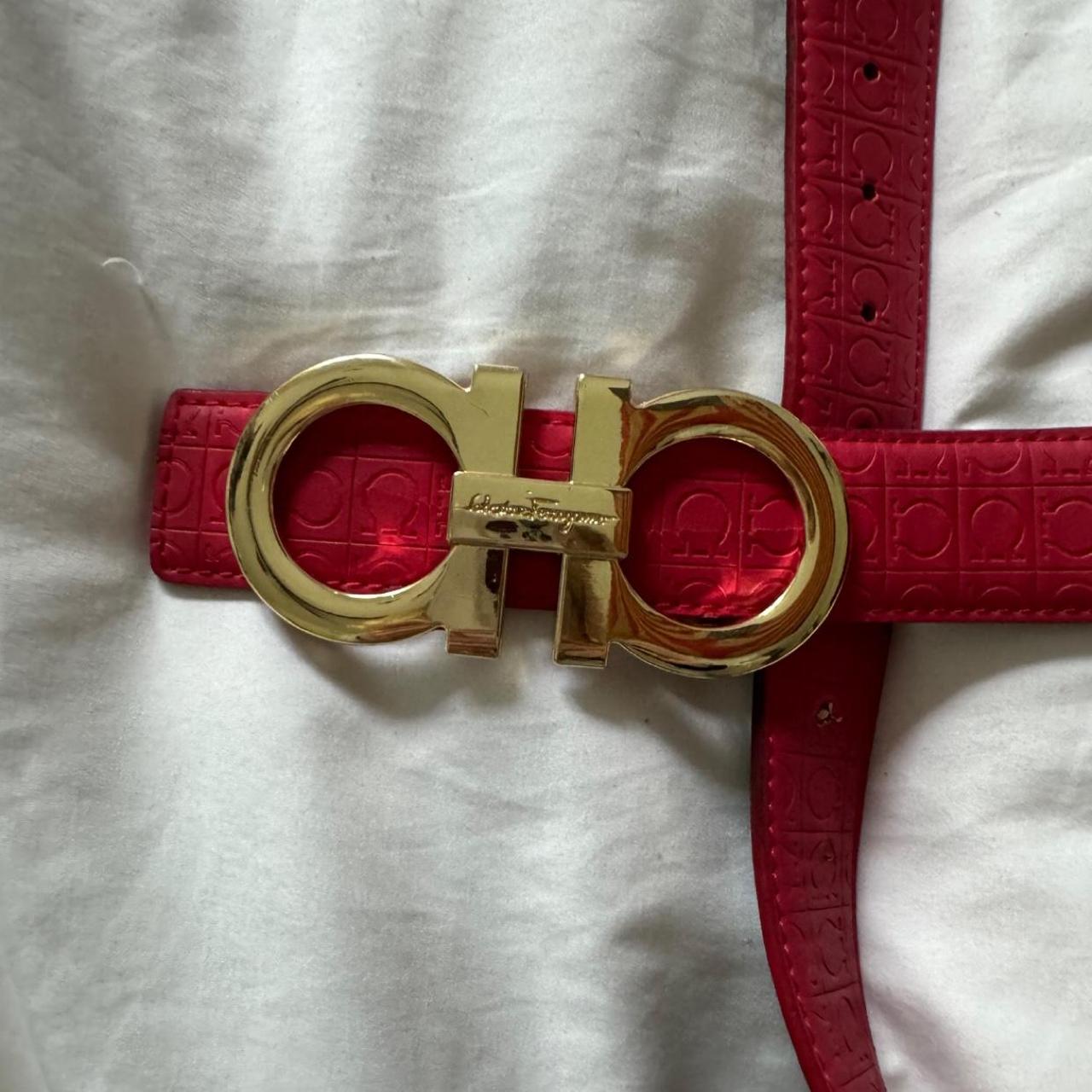 Fake red ferragamo belt hotsell