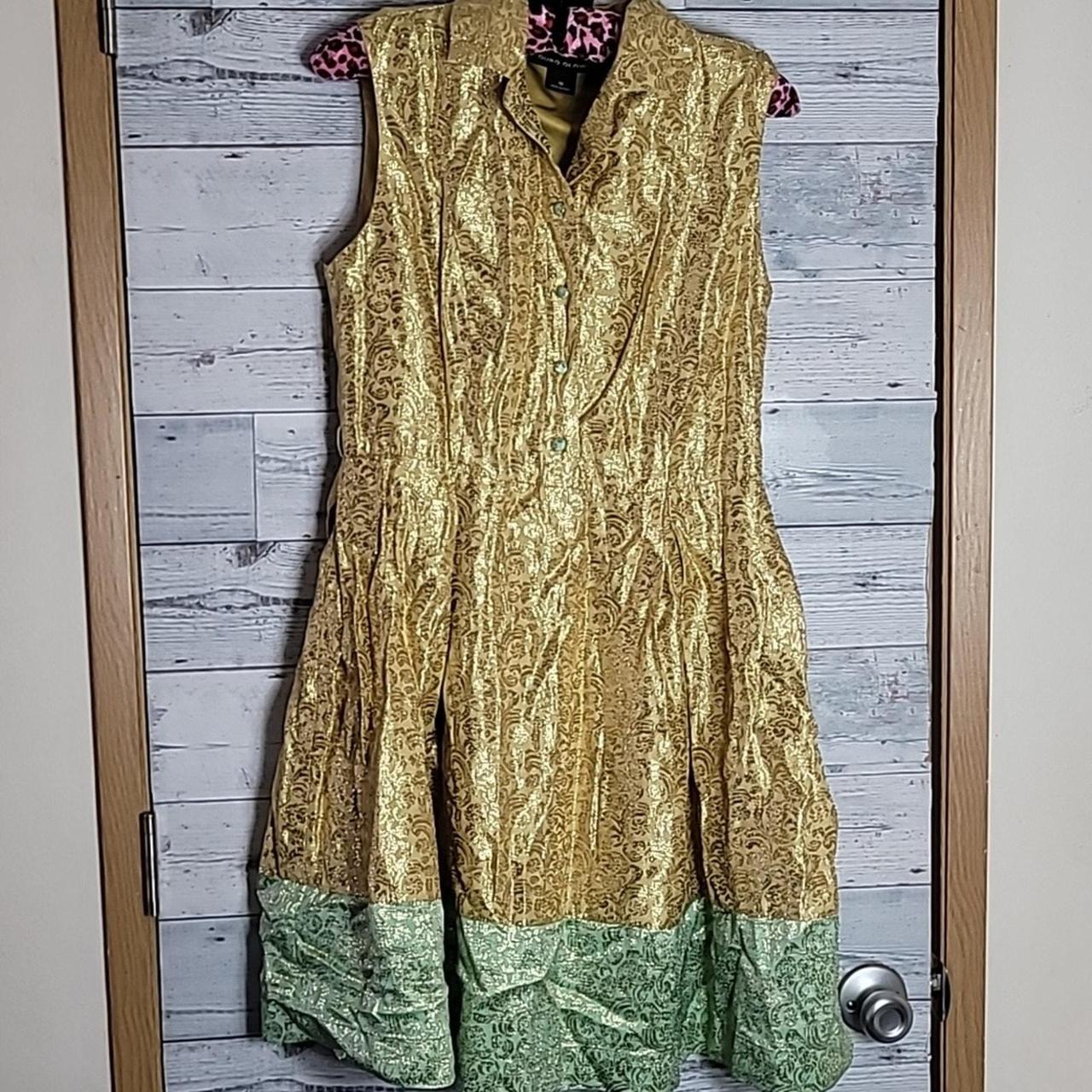 Duro Olowu For JCPenney Metallic Dress Size 10. Depop