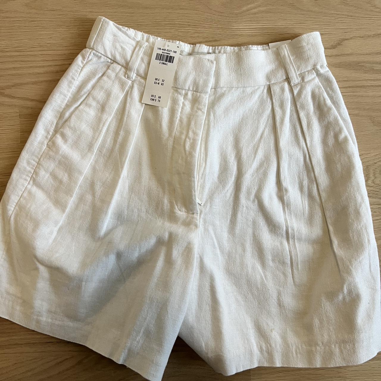 Abercrombie white linen pants, new with tags - Depop