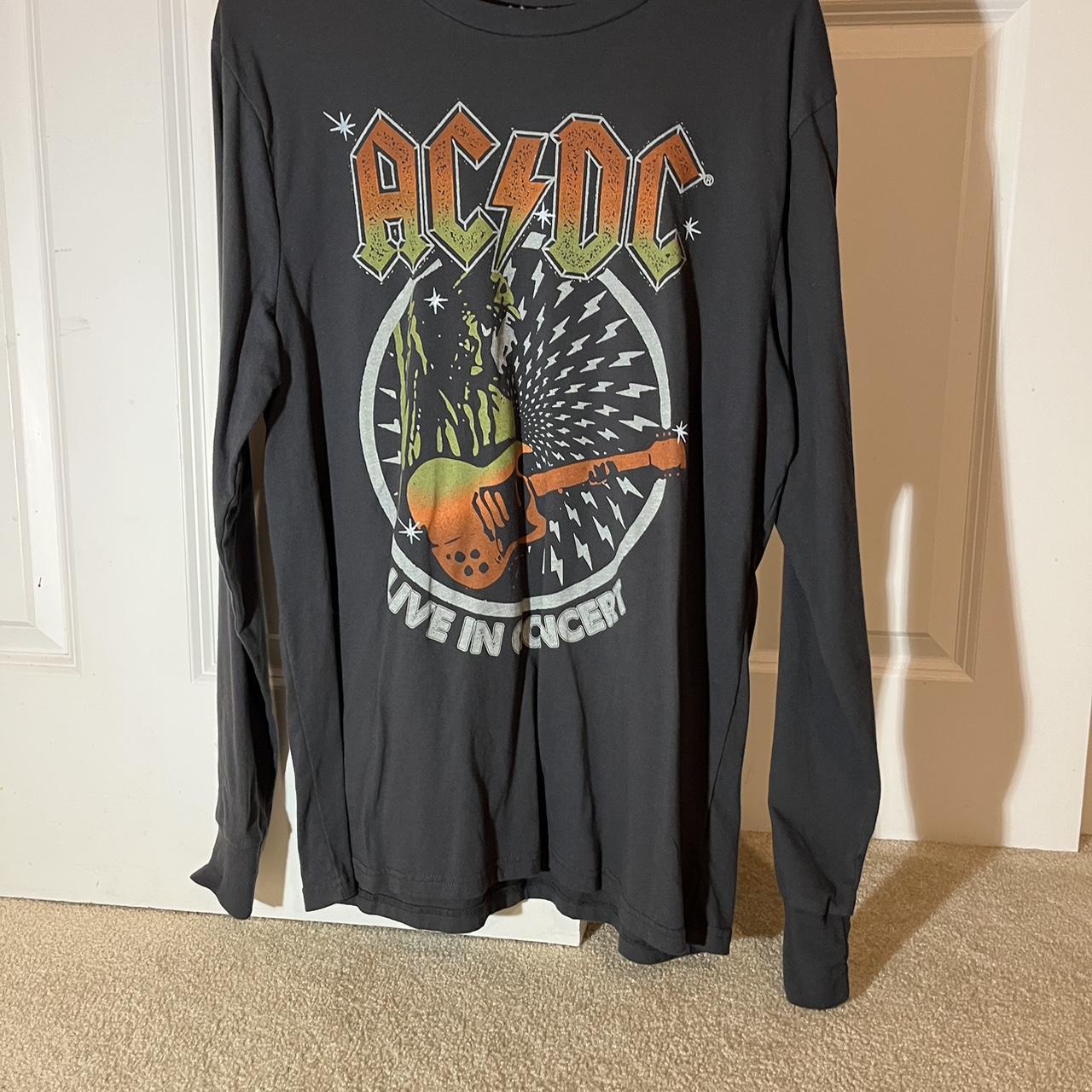 AC/DC long sleeve ‘77 concert t shirt. never worn - Depop