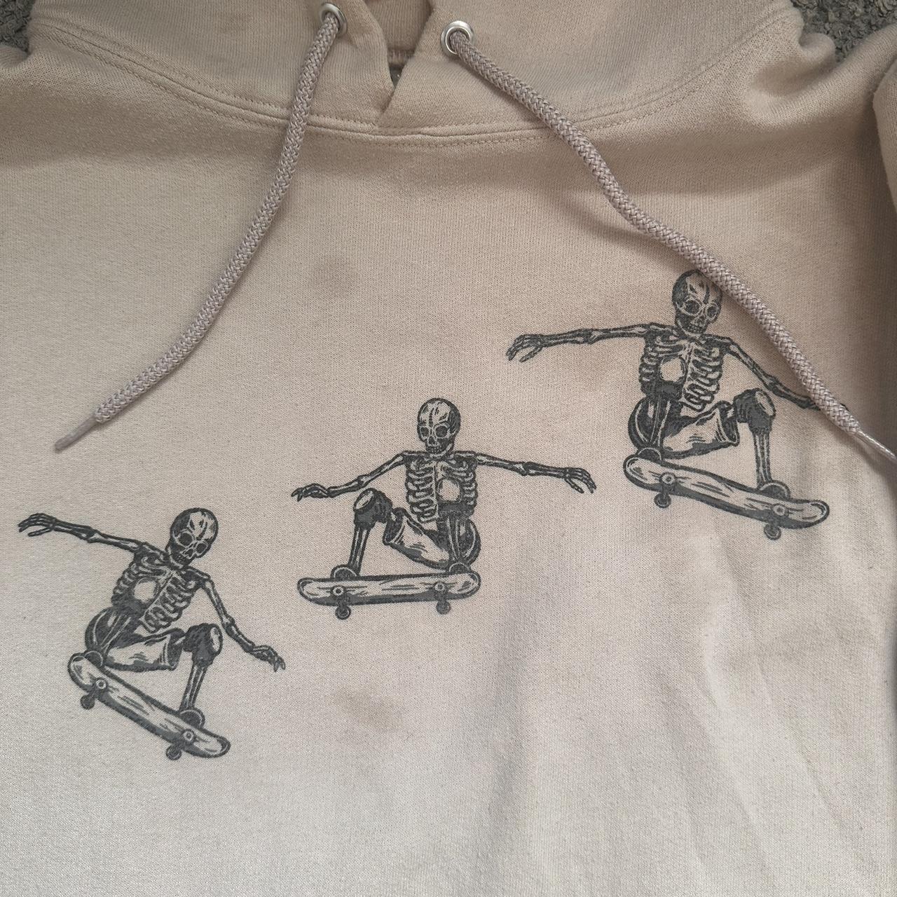 skeleton skating hoodie Depop